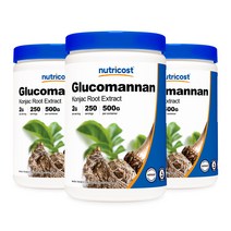 글루코만난 파우더 500g 3병, 단품, 단품