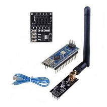 와이파이중계기 무선ap 무선 송수신기 수신기 안테나 + nrf24l01 어댑터 + nano v3.0 atmega328p 보드가있는 nrf24l01 + pa + lna rf 모듈