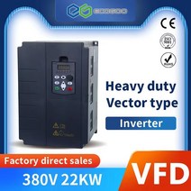 벡터 380V 3 상 인버터 VFD 22kW 30HP 가변 주파수 드라이브 G/P 팬/워터 펌프 용 변환기