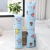 롱쿠션 바디필로우(솜포함)(대형) 150X35 사이즈, 바디필로우 (솜포함)(대형), 로봇, 진블루