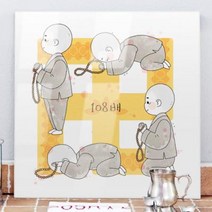 기타 바보사랑[꾸밈]아크릴액자_동자승일러스트02(중형)