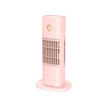 차량용무시동에어컨 차량용무시동히터 미들타워 새로운 휴대용 에어컨 팬 데스크탑 냉각 소형 타워 스프레이 유형 물 3 단 기어, Pink