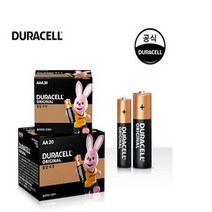듀라셀 알카라인 오리지널 건전지, 1세트, AA 2개입1조