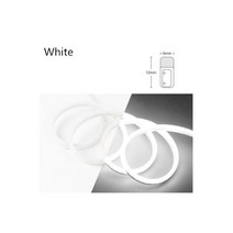 5V 12V 24V Led 네온 스트립 라이트 6mm 좁은 로프 플렉스 테이프 실리콘 튜브 바 방수 DIY 사인 레드 그린 블루 옐로우 핑크 화이트, 5 Meters, 24V DC
