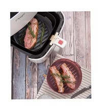 통삼겹살 에어후라이기 오픈그릇 19cm 3인가정집 전자렌지라면용기 전자렌지용용기 실리콘용기 실용적, 19cm 핑크