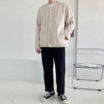 봄 가을 도준 양털 초경량 숏 패딩 점퍼 / 블랙 베이지 아이보리