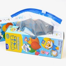 뽀로로 지퍼백 슬라이딩 스탠딩 지퍼백 과일 채소 어린이 간식 다용도 지퍼백, 사이즈, 소(S)