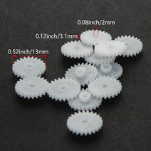 베벨기어 웜기어 22/24/26 치아 2mm 플라스틱 피니언 기어 모델 222A/24102B/242A/26102B/262A DIY RC 자, 07 50Pcs 242A