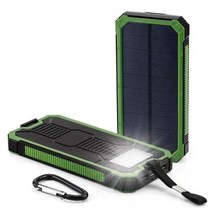 태양열패널 충전기 Huge 용량 Solar 보조베터리 80000mAh Dual-USB 방수 Battery Charger For All Phone Ip, 02 Green