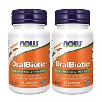 ﻿Now Foods OralBiotic 오랄바이오틱 60정 X 2팩, 2개