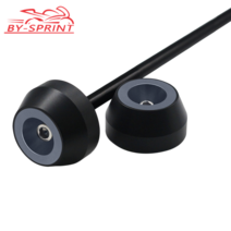 야마하 YZF-R1YZF-R6 YZFR1/R6/R1M 바이크 오토바이 CNC 전면 및 후면 액슬 포크 휠 떨어지는 프로텍터 충돌 슬라이더 캡 패드, [19] Rear titanium wheel