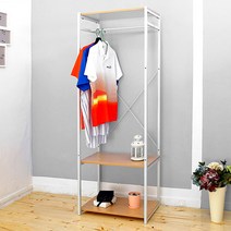 드레스룸행거 루킨스 렌더 600 래더 2단 오픈옷장, 화이트