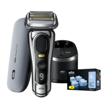 40대남편생일선물 전기면도기 시리즈9 PRO PLUS 9566cc + 파워케이스 + 리필 세정액 CCR4, 브라운 전기면도기 시리즈9 PRO PLUS 9566cc