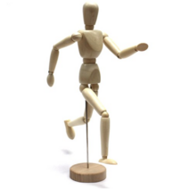 [1+1] 미술 드로잉 크로키 30cm 원목 관절인형 인체모형, 2개