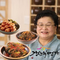 [강순의명가] 여수돌산갓김치1kg+총각김치1kg+고들빼기1kg (m)