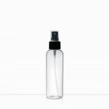 새로핸즈 스프레이 공병 투명용기 블랙캡 100ml, 단품
