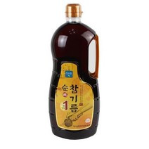 미소찬 순참기름 1.6L 업소용 대용량 참기름, 1개