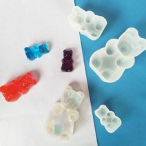 하리보 곰돌이 곰 몰드 틀 실리콘 레진 캔들 초 석고 방향제 비누 만들기, 대