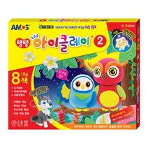 [아모스]- 12000 탱탱아이클레이2, 혼합 색상, 1개