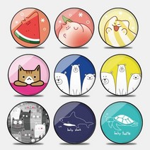 K-mate유니존 디자인 일러스트 3단 폰톡 팝 그립거치대, 폰톡거치대_4_뚱냥