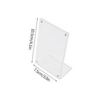 아크릴액자 압축앨범 가훈 가벼운 투명 아크릴 액자 자기 양면 돌 포토카드 홀더 데-270, 7.5x10.5cm(V)+AS picture