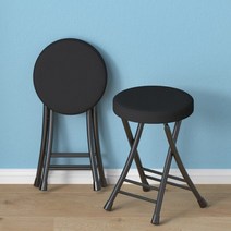 예배의자 접이식 의자 휴대용 원형 교회 접의자 행사용 강당 철제 강의실 등받이, Y 소프트 시트-등받이 없음-블랙(블랙 레그), 1개