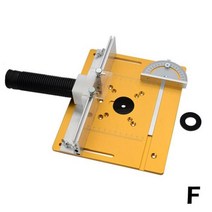 Aluminium Router Table Insert Plate Electric Wood Milling Flip Board with Miter Gauge Guide Saw Wood, F