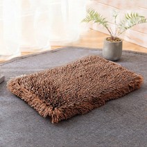 펫러그 강아지 고양이 러그개침대 매트 부드러운 고양이 수면 담요 개집 따뜻한 긴 플러시 애완 동물 커버, 03 Khaki_01 S