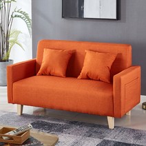 북유럽 패브릭 소파 소형 모던 심플 2인쇼파 3인쇼파, 오렌지(물품비저장) 쿠션 배달, T10-오렌지색저장 공간 없음쿠션