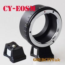 Contax/Yashics CY 렌즈-EOSM EF-M EOSM/M2/M3 용 삼각대 스탠드가있는 미러리스 카메라 바디 어댑터 링, 한개옵션0