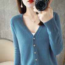여자 롱 가디건 브랜드 가을 코디 특별 제공 봄 여름 v-넥 긴팔 니트 여성 39느슨한