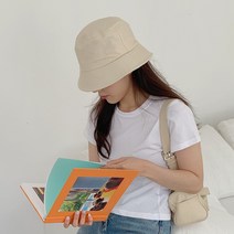 미미샵 스티치 베이직 벙거지 (3컬러)사계절 남여공용 모자 챙 데일리 벙거지