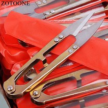 의류 재봉 천ZOTOONE 공예 자수 트리밍 강철 가위 바느질 U 원사 미니 골드 DIY 의류 봉제 및 직물 재단사, 한개옵션0