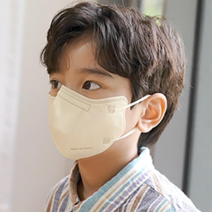 푸름마스크 초등 고학년 학생 주니어 컬러 새부리형마스크, 바닐라베이지 25매