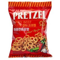 삼진 미니 프레첼 매콤한비프맛, 85g, 4개
