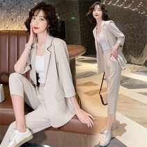 간절기 여름세트 / 정장세트 / 7부소매 정장자켓 + 9부바지 / 여성자켓 / TZ8031726 43
