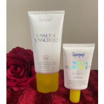 선크림 슈퍼굽 SPF 40 보이지 않는 자외선 차단제 2.5온스. 73.9ml 무료 샘플