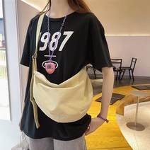 데일리 하프문 심플 캐주얼 숄더백 크로스백