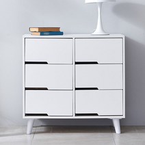 E-An스토리 하버 시즌2 6칸 서랍장 6colors, 이안 화이트