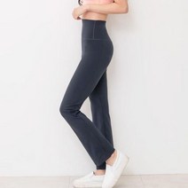 스포츠 운동복 요가복 우수한탄성 밑단 트임 부츠컷 팬츠