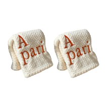 빨아쓰는 행주 예쁜 핸드타올 고리 주방수건 요술 행주 극세사 손타올 사무실 화장실 답례품수건, 오렌지2장