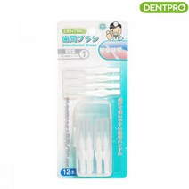 0.7mm 덴트프로 12p cap 치과용치간칫솔 치간솔 I형 리필 일회용, 기본