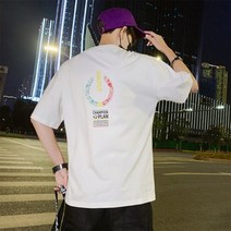 가바바 남성 반팔티 전원 버튼을 누르면 움직 일 것 같은 오버핏 데일리 라운드 반팔티 G34128