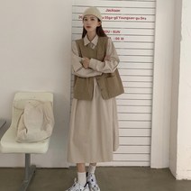 메이리앤 아메카지 원피스 조끼 세트