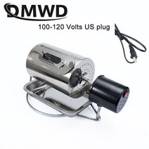 dmwd 110v220v 커피 콩 로스터 스테인레스 스틸 카페 콩 로스팅 머신 베이킹 프라이 땅콩 곡물 견과류 건조기 eu us uk plug, 영국, 구멍이 없는 110볼트