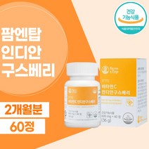 팜엔탑 비타민c 인디안구스베리 600mg x 60정 자연유래 항산화 비타민씨, 상세페이지 참조, 상세페이지 참조