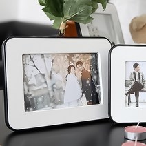 2호 라인 스냅 액자 4x6 사진액자 인테리어액자 포인트액자 인테리어소품 가족사진 웨딩 탁상용 돌사진, 블랙라인