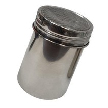 [오너클랜] 그물망 스텐 슈가 파우다통 중형 분말 요리 후추 양념, 상세 설명 참조