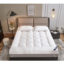 굿잠 기숙사 두꺼운 매트리스 싱글 더블 퀸 킹 소프트 토퍼 매트리스, Q. 화이트_90x200cm
