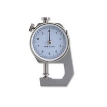 마이크로미터 슬로우라이드 시크니스게이지 아날로그 식네스 가죽두께게이지 두께 측정자 측정기 표준 10mm, 원뿔측정자10mm, 회색